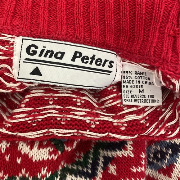 Gina Peters Vintage Christmas Sweater Size Medium - Picture 8 of 10